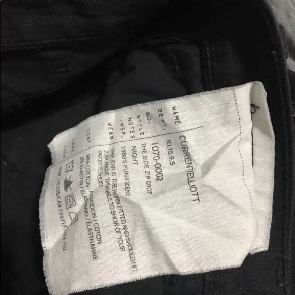 BNWT CURRENT ELLIOTT SIDE ZIP SLIM SKINNY JEANS - Picture 8 of 8